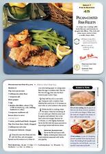 Pecan-Coated Fish Fillets #45 Fish Delicious Meals Made Easy 1996 Recipe Card