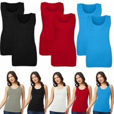 Ladies Fitted Ribbed Vest