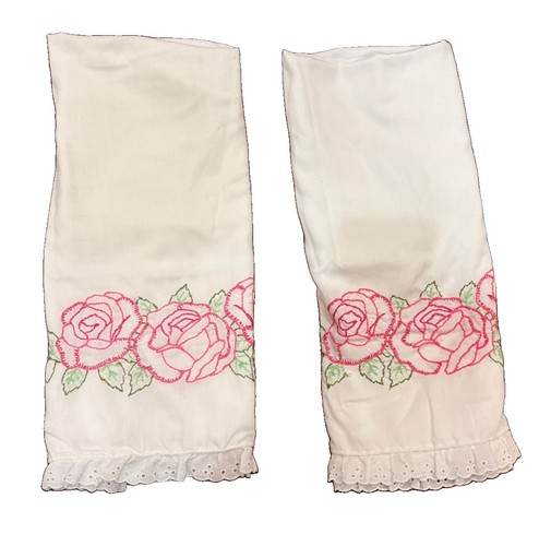 Vintage cotton floral transfer - cotton,