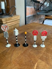    Lot of 5 Original 1950’s/60’s Traffic/Road Sign - see pics & description