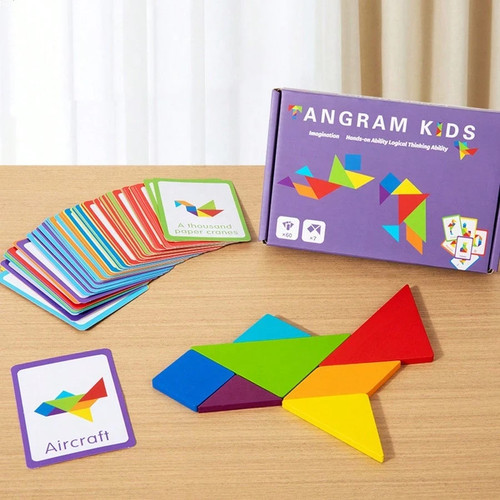 Creative tangram card - creative, puzzle