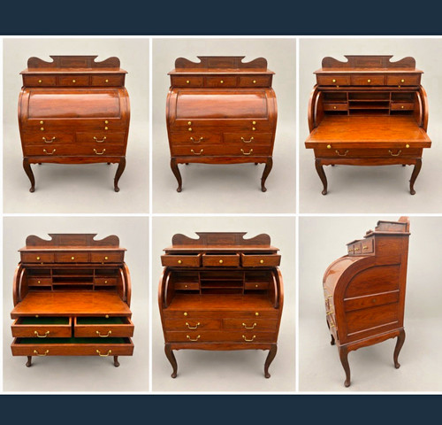Antique style mahogany roll - mahogany,