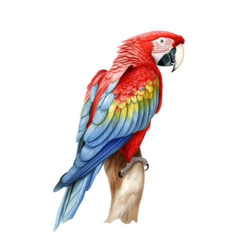 Parrot bird macaw self - macaw,