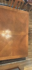 Solid Oak Dining Table Has 2