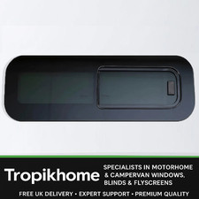 Campervan Van Conversion Sliding Dark Tinted Side Window Glass 800×270mm – RIGHT