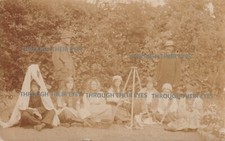 Original photo postcard family Group Romany Gypsies Romani Gypsy early 1900's 