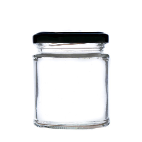 Round glass jam - glass,