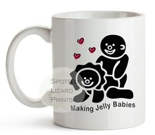 Making Jelly Babies Mug, funny Mug, Gift for partner, Birthday Mug