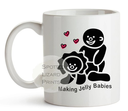 Making jelly babies - jelly, mug,