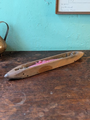 Vintage wooden weaving loom - wooden,
