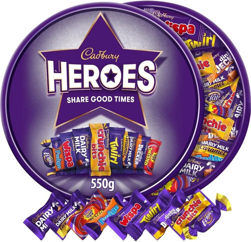 Cadbury heroes chocolate tub - cadbury,