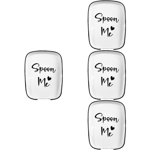4pcs ceramic spoon rest scoop - spoon,
