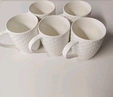 Set Of 5 White Cups