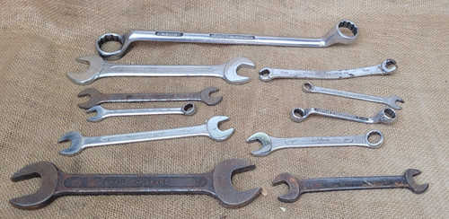 Spanners job lot includes - spanners,
