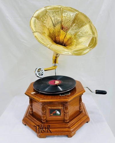 Antique hmv gramophone fully - hmv,