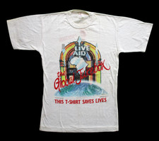 Live Aid Concert T-Shirt 1985 I Was There Wembley Stadium UK Queen U2 Small VG-