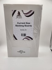 100 Pack White Comic Back Boards Current Size - New - Sealed