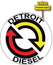 Detroit Diesel DDC Circle Decal Sticker p177