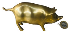 Ornament Pig Farm Animal Brass