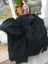 Vintage 70s GreenwoodsDinner Suit/Tuxedo Black Jkt 48 chest waist 38” leg 31 fab