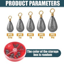 22pc Fishing Sinkers Weights