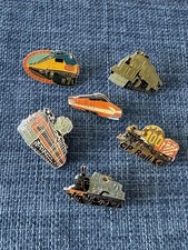 Train Locomotive Transport Pin Badges Bundle