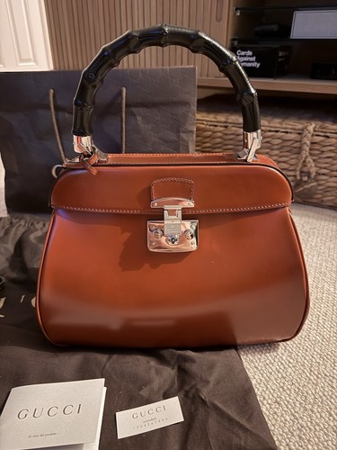 Gucci brown bamboo - lady, lock