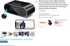 WiFi  cams Clock 1080P HD Hidden Wireless Night Vision and Motion Detection