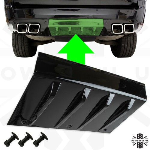 Rear tow eye cover diffuser