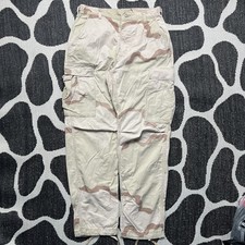 Vintage Desert Camouflage Cargo Trousers 30 W 30 L US Army Military Surplus USA