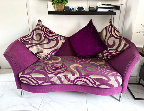 Dfs purple velvet floral - purple,