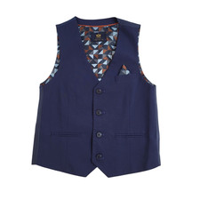 Next Waistcoat  Blue Smart Formal Wedding Page Boy's Age 8 Yrs 26"