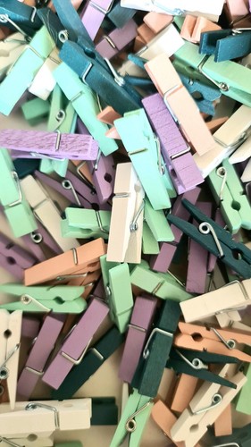 Job lot 200 mini pegs - lot,