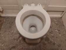 1950s Johnson Bros 'Atlas' White Vitreous China P Trap Toilet pan