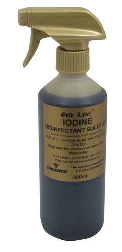 Gold label iodine solution - gold,