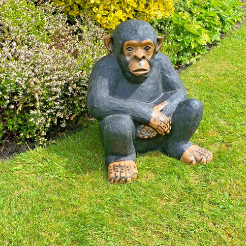 Large fibreglass monkey - fibreglass,