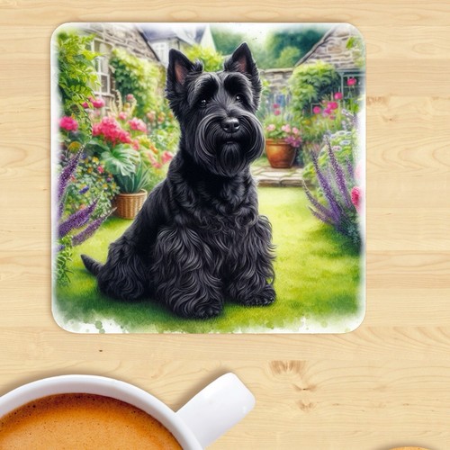 Scottish terrier dog coaster - dog,