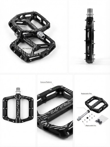 Hope f22 flat pedals black - flat, for