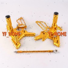 Motorcycle Rearsets Rear Set Footrest Foot peg for Kawasaki Z750 2004-2006 Gold