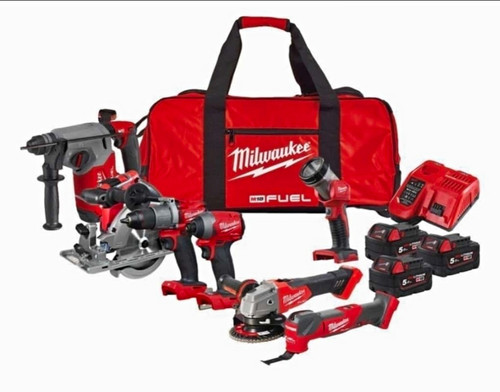 Milwaukee m18 fuel 7pc - milwaukee, 18v
