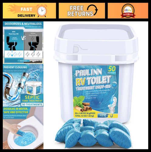 Toilet treatment pods 50 - rv,