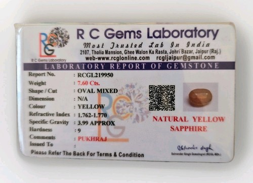 Natural yellow sapphire - natural,
