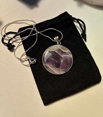 Large round chevron - chevron, amethyst