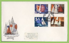 G.B. 1975 Sailing set on Post Office First Day Cover, Royal Yacht Club Dorset