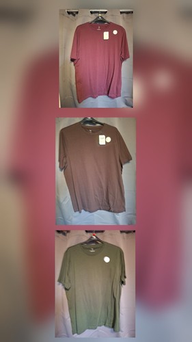 Mens 3pk shirt burgundy - mens, t