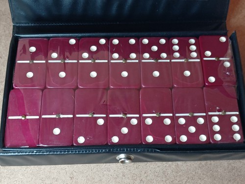 Vintage dominoes double six - vintage,