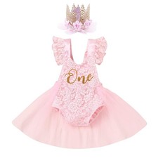Baby Girl's 1st First Birthday