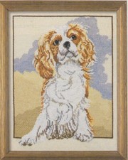 KING CHARLES SPANIEL~POLLYANNA PICKERING DOG PORTRAIT~CROSS STITCH CHART