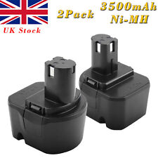 2X 3.5AH 12V Ni-MH Battery For Ryobi 1400143 1400652 RY1204 BPT1025 B1230H BD120