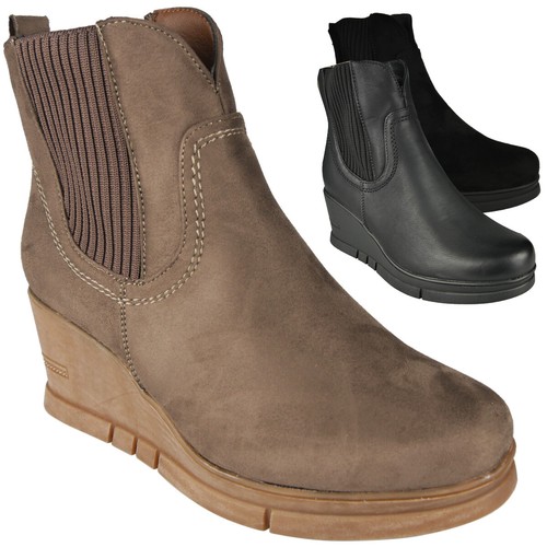 Ankle wedge boots shoes - wedge,